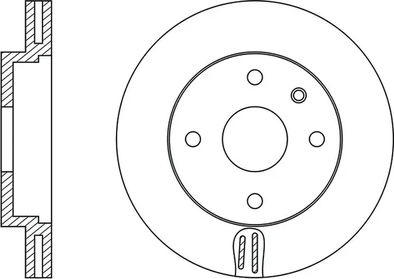 FR0470V FIT Тормозной диск (фото 2)