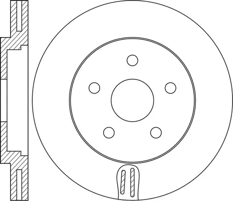 FR0575V FIT Тормозной диск (фото 2)