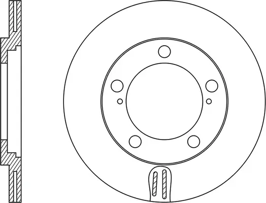 FR0596V FIT Тормозной диск (фото 1)