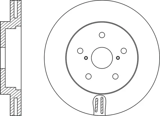 FR0633V FIT Тормозной диск (фото 1)