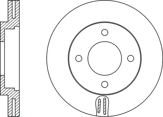 FR0639V FIT Тормозной диск (фото 1)
