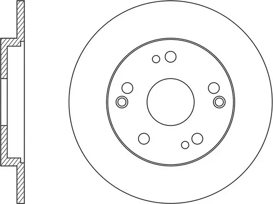 FR0703 FIT Тормозной диск (фото 1)
