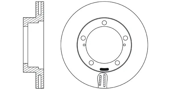 FR0719V FIT Тормозной диск (фото 1)