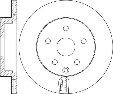 FR1017V FIT Тормозной диск (фото 1)