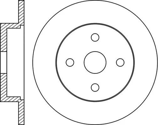 FR1052 FIT Тормозной диск (фото 1)
