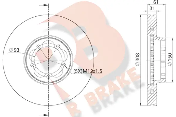 78RBD16548 R BRAKE Тормозной диск (фото 1)
