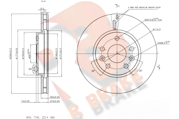 78RBD20036 R BRAKE Тормозной диск (фото 1)