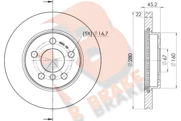 78RBD20039 R BRAKE Тормозной диск (фото 1)