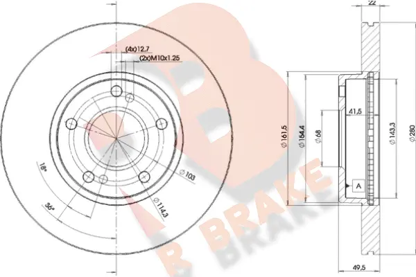 78RBD21057 R BRAKE Тормозной диск (фото 1)