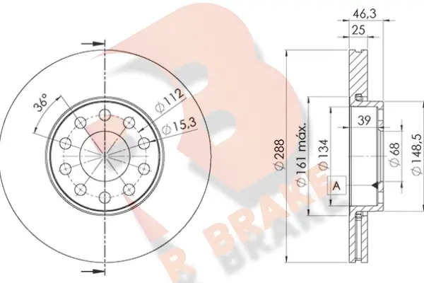 78RBD21068 R BRAKE Тормозной диск (фото 1)