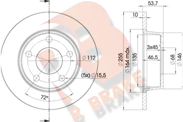 78RBD22880 R BRAKE Тормозной диск (фото 1)