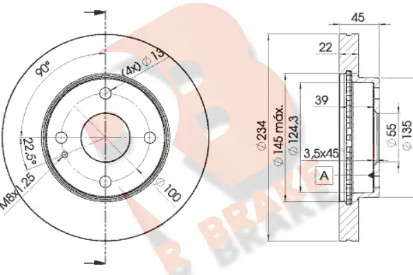 78RBD23255 R BRAKE Тормозной диск (фото 1)