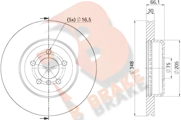 78RBD23554 R BRAKE Тормозной диск (фото 1)