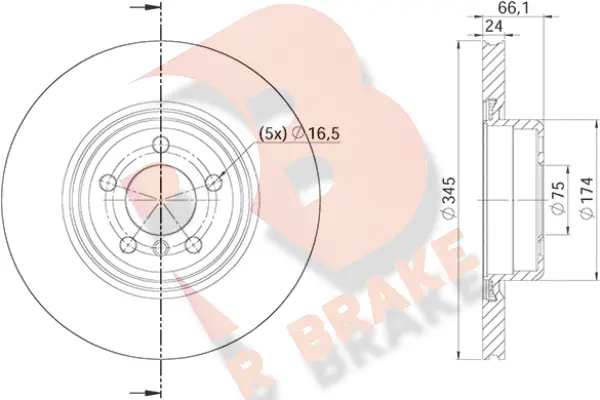 78RBD23571 R BRAKE Тормозной диск (фото 1)