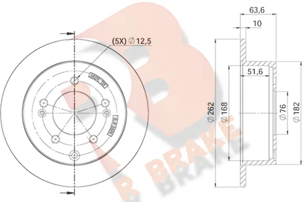 78RBD25169 R BRAKE Тормозной диск (фото 1)