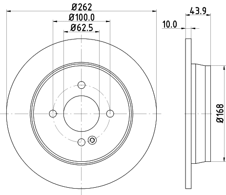 ND6075K NISSHINBO Тормозной диск (фото 1)