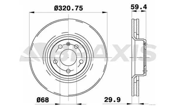 AD0182 BRAXIS Тормозной диск (фото 1)