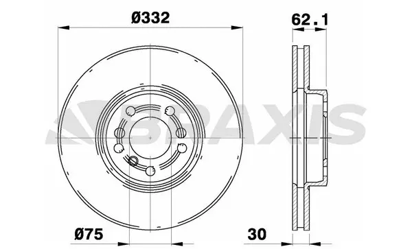 AD0295 BRAXIS Тормозной диск (фото 1)