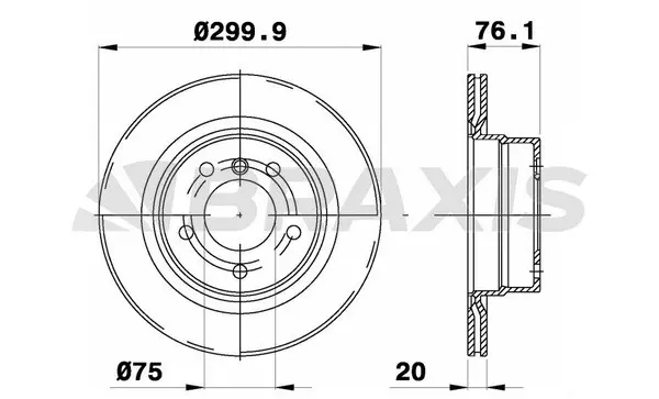 AD0988 BRAXIS Тормозной диск (фото 1)