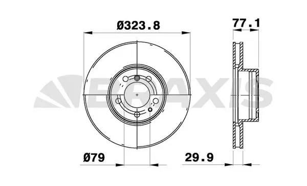 AD1021 BRAXIS Тормозной диск (фото 1)