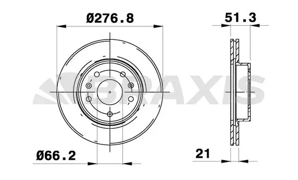 AE0150 BRAXIS Тормозной диск (фото 1)