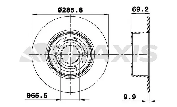 AE0197 BRAXIS Тормозной диск (фото 1)