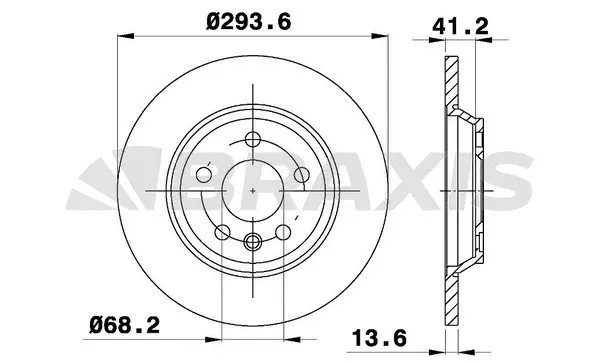 AE0305 BRAXIS Тормозной диск (фото 1)