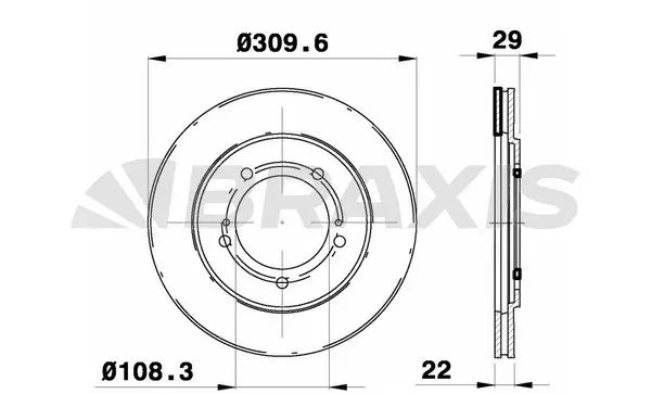 AE0311 BRAXIS Тормозной диск (фото 1)