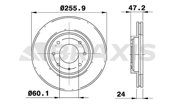 AE0509 BRAXIS Тормозной диск (фото 1)