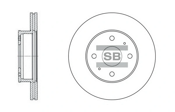 SD1004 HIQ Тормозной диск (фото 1)