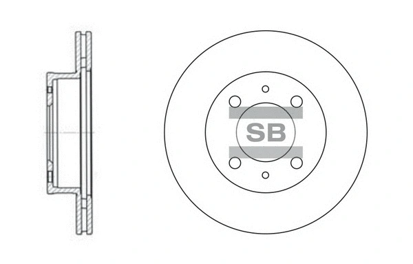 SD1010 HIQ Тормозной диск (фото 1)