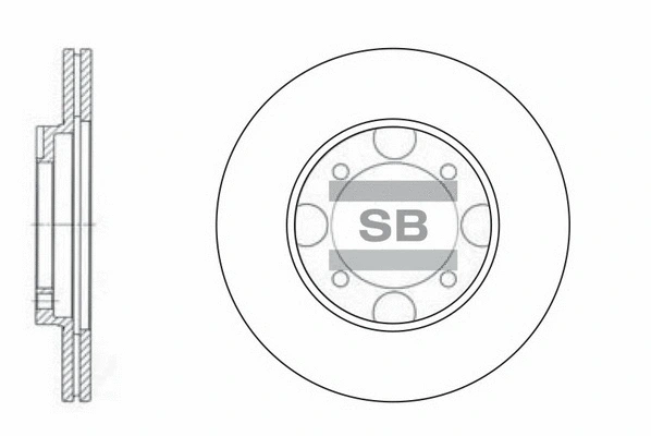 SD1013 HIQ Тормозной диск (фото 1)