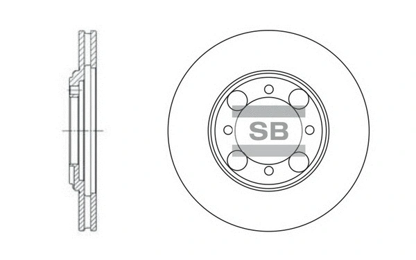 SD1014 HIQ Тормозной диск (фото 1)