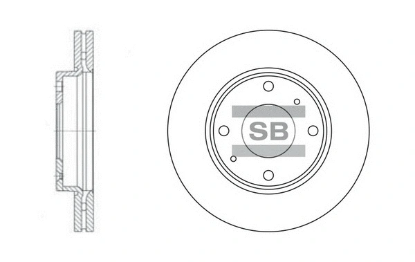 SD1016 HIQ Тормозной диск (фото 1)