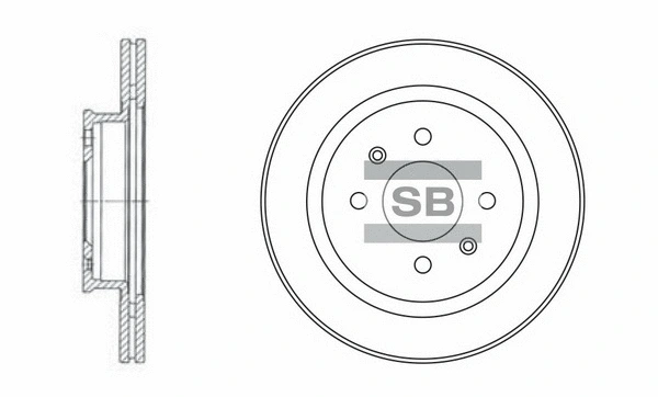 SD1021 HIQ Тормозной диск (фото 1)