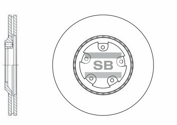 SD1034 HIQ Тормозной диск (фото 1)