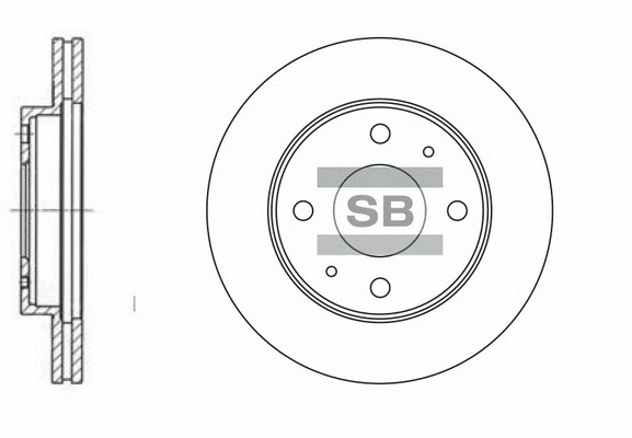 SD1042 HIQ Тормозной диск (фото 1)