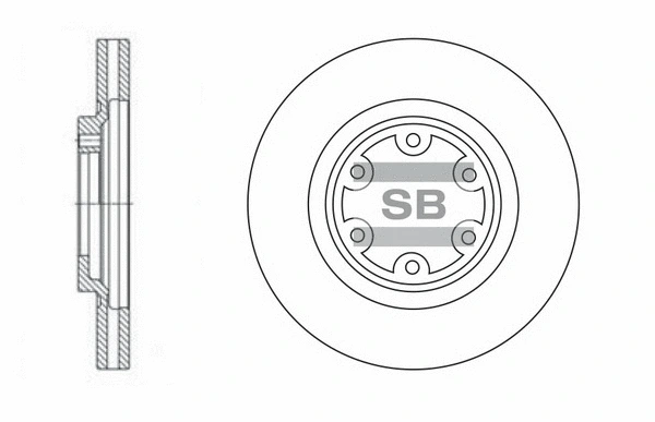 SD1049 HIQ Тормозной диск (фото 1)