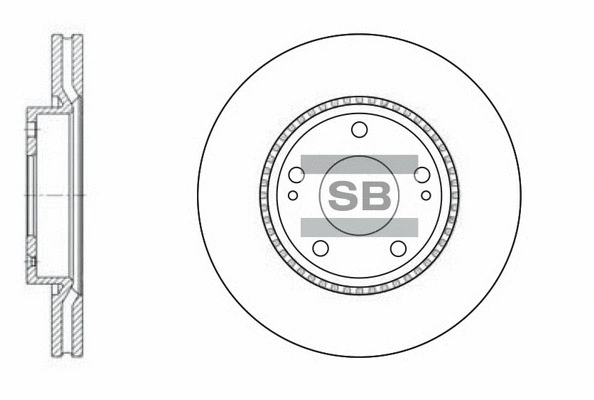 SD1051 HIQ Тормозной диск (фото 1)