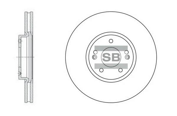 SD1053 HIQ Тормозной диск (фото 1)