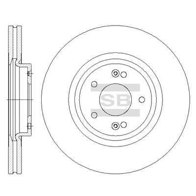 SD1075 HIQ Тормозной диск (фото 1)