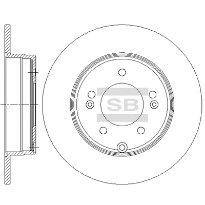 SD1084 HIQ Тормозной диск (фото 1)