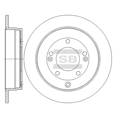 SD1089 HIQ Тормозной диск (фото 1)