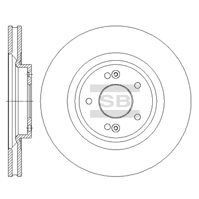 SD1091 HIQ Тормозной диск (фото 1)
