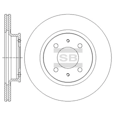 SD1098 HIQ Тормозной диск (фото 1)