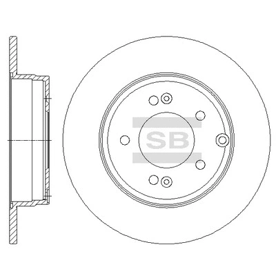 SD1099 HIQ Тормозной диск (фото 1)