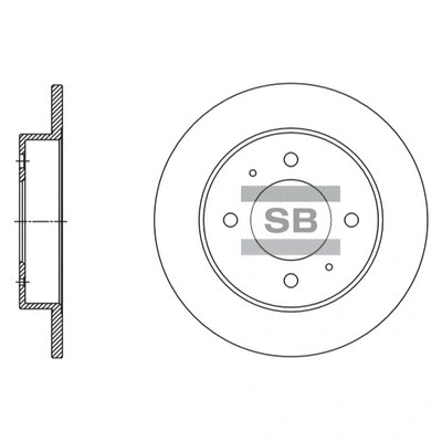 SD1115 HIQ Тормозной диск (фото 1)