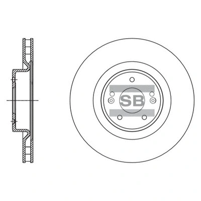 SD1117 HIQ Тормозной диск (фото 1)