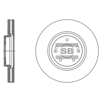 SD1132 HIQ Тормозной диск (фото 1)