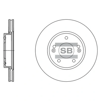 SD1135 HIQ Тормозной диск (фото 1)